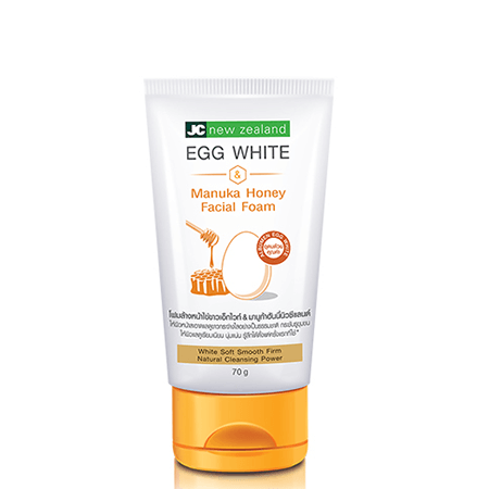 JC New Zealand,Egg White Manuka Honey,Facial Foam,เจซี นิวซีแลนด์,โฟมล้างหน้าไข่ขาวและน้ำผึ้งมานูก้า