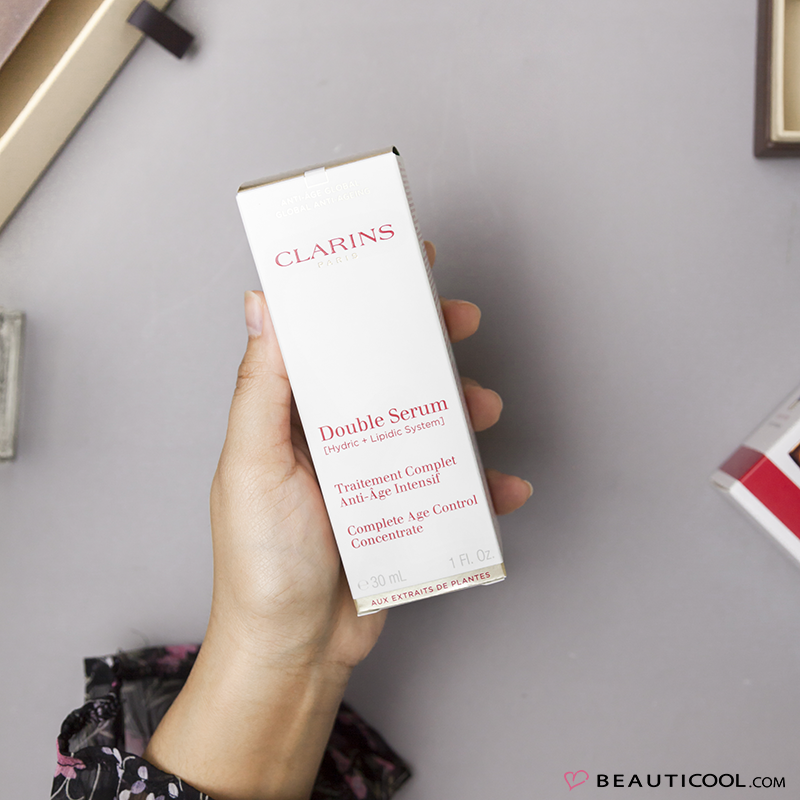 Clarins , Double serum Traitement , Double serum Traitement Complet Anti-age Intensif 30ml , เซรั่มต่อต้านความร่วงโรย ,ผิวเปล่งปลั่งกระจ่างใส 