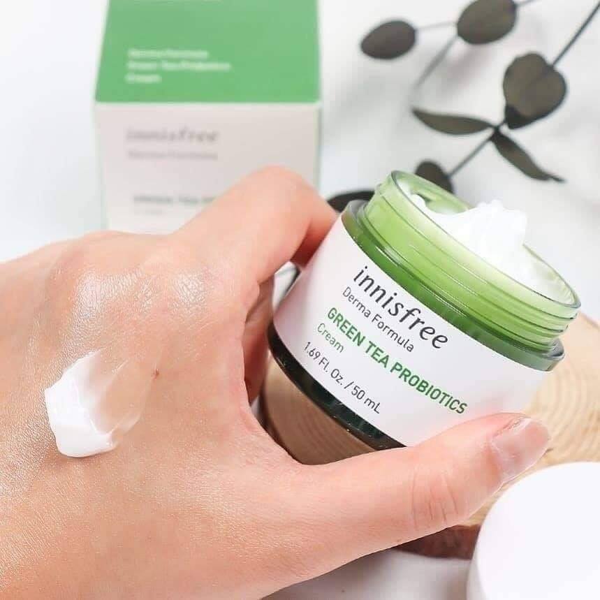 Innisfree Derma Formula Green Tea Probiotics Cream 20ml ครีมเนื้อเข้มข้น