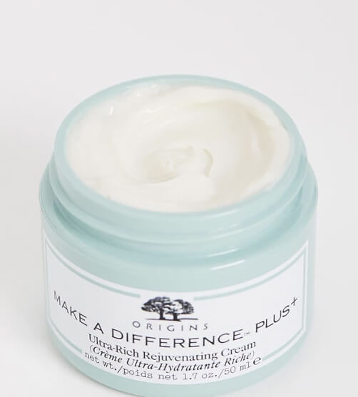 Origins Make A Difference Plus+ Ultra Rich Rejuvenating Cream 50 ml  เนื้อครีมเข้มข้นจะช่วยฟื้นคืนความชุ่มชื้นให้แก่ผิวที่แห้งขาดน้ำได้ในทันที   100% Vegetarian*, Vegan*, ปราศจากกลูเตน