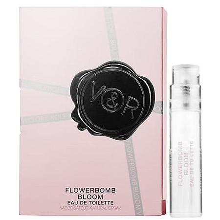 Viktor&Rolf Flowerbomb bloom Eau De Toilette 1.2ml ธีมความหอมดอกไม้เริงระบำในฤดูใบไม้ผลิ ตามที่เห็นในชื่อรุ่นว่า Bloom หอมฟลอรัลฟรุตตี้เฟรชฟุ้ง ด้วยทับทิม และผิวเปลือกส้มให้ความสดชื่นมีสไตล์