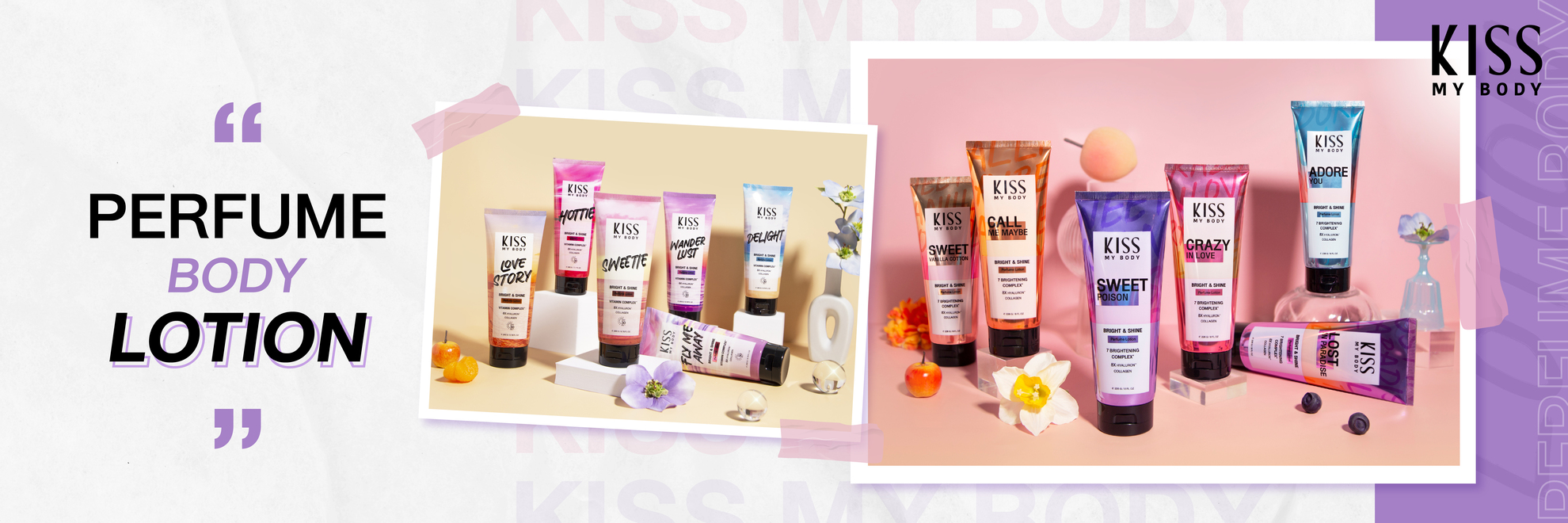 Kiss My Body,Kiss My Body Bright & Shine Perfume Lotion SPF30 PA+++,Bright & Shine Perfume Lotion SPF30 PA+++,โลชั่นน้ำหอม,โลชั่น,Lotion