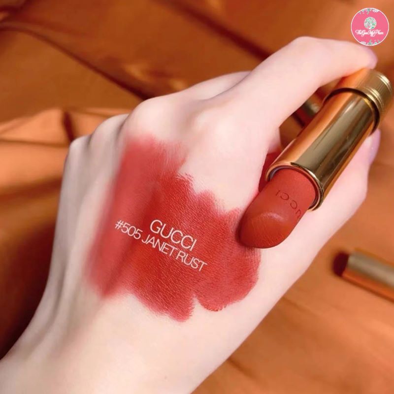 GUCCI Lip Color Rouge A Levres Mat #505 Janet Rust 1g , GUCCI ,  ซื้อ Gucci , Gucci Rouge A Lèvres Mat รีวิว , ลิป gucci สีไหนสวย , ลิปสติก gucci ซื้อที่ไหน , ลิปกุชชี่แท้ , ลิปกุชชี่ ราคา